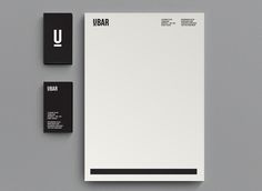 UBAR #business #stationary #branding #card #letterhead
