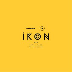 IKON Lamps on Behance #marca #yellow #amarillo #brand #logo