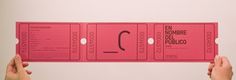 En Nombre del Público | Sublima Comunicación #sublima #pink #cendeac #contemporary #art #din #brochure #ticket