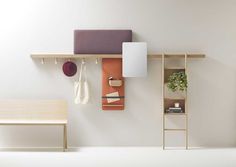 Zutik new wall-mounted system from the French studio Alki - HomeWorldDesign (1) (Custom) #furniture #design #french