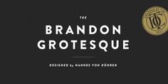 Brandon Grotesque - Webfont & Desktop font « MyFonts #font #typography