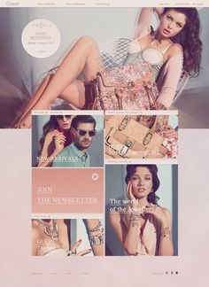 GUESS.com on the Behance Network #guess #layout #design #web