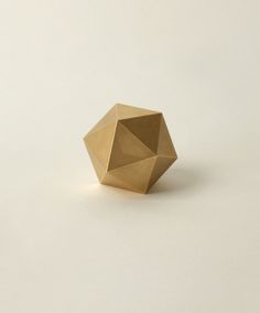 Brass Icosahedron Paperweight #stillhouse