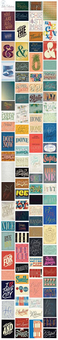Letter Collections - 100 postcards on Behance