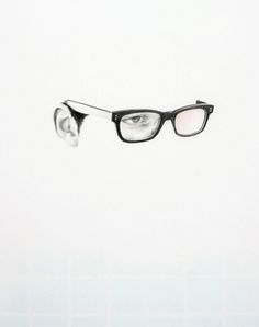 this isn't happiness™ (Langdon Graves), Peteski #glasses #specs #eyes #unfinished #illustration #ear #spectacles