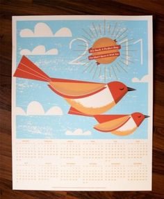 Oh So Beautiful Paper #silkscreen #design #calendar #hero #illustration #poster