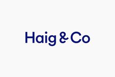 Haig & Co by Number 04 #logotype
