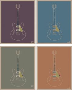 T.H.E. N.O.T.E.S. #andy #four #guitars #poster #schaul