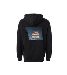 Roadside Hoodie The only restaurant that dads pull over for during a road trip. Heavy enough to double as a makeshift pillow. Does not come smelling like stale black coffee, but we wish it did. #JOYCE #midwest #minneapolis #sweatshirt #supperclub #grandma #gigi