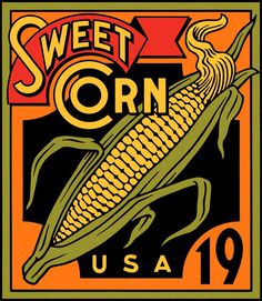 Michael Doret - 12 Years in the Making: Fruit & Vegetable Stamps for the USPS #stamp #vegetable #postage #design #label #corn #usa
