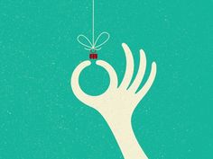 Dribbble - Happy Holidays by Dustin Wallace #illustration #hands
