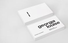 Georgia Louise - Studio Verse #identity #stationery