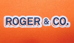 Roger & Co. #card #business