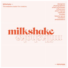 Milkshake - Mindsparkle Mag Milkshake is a mobile Insta website maker designed by Sophie Dunn. #logo #packaging #identity #branding #design #color #photography #graphic #design #gallery #blog #project #mindsparkle #mag #beautiful #portfolio #designer