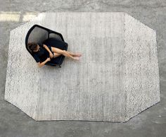 Black On White Semis Carpet by Bouroullec - InteriorZine #rugs #carpets #productdesign #design