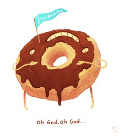 hellothisisfood:Free Donut Day! Go get a free donut and devour it. More Nat #illustration #kali #food