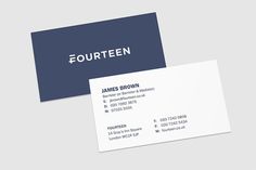 New Name, Logo, and Identity for Fourteen by Mash #letterhead #cards #business