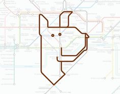 Subway Animals » Design You Trust – Design and Beyond! #subway #drawings #map #dog