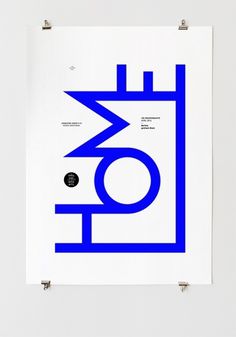 Home 02, Graphiquants #type #poster #blue #graphiquerie