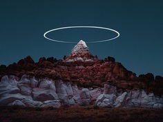 Long Exposure Photos Capture the Light Paths of Drones Above Mountainous Landscapes | Colossal