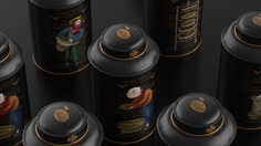 Tea packaging brand design - bottle, indoor and cup