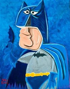 Batman Pablo Picasso Inspired Art #batman