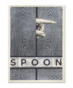 Spoon - Spoon Posters Spring 2010 Richmond, VA Tour Poster #wood #hand #poster