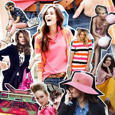 Pink moddboard #girl #pop #pink #cutouts #moodboard #design #fashion #collage #style