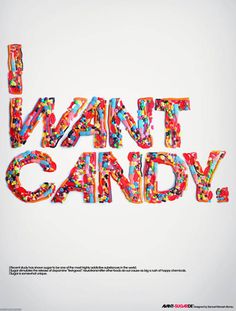 Experimental Typography Candy