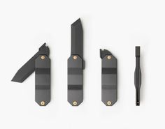 Zai Higo tools by designer Kacper Hamilton #branding #design #geometric #product #tool #pen #knife