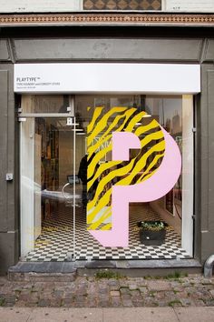 Typeverything.com Playtype Foundry concept store window. #typography