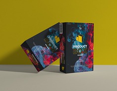 Free Product Box Mockup For Packaging