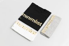 Minimalist #tshirts #clean #minimal #gold #minimalist