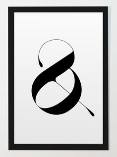 'Playful Ampersand 3' Print by Moshik Nadav #design #typography #ampersand #lettering #glyph #moshik nadav