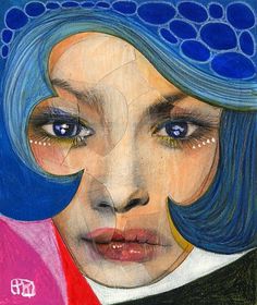 Face Collages by Takahiro Kimura I Art Sponge #takahiro #uncanny #women #kimura #portrait #broken #face #collage #mysterious