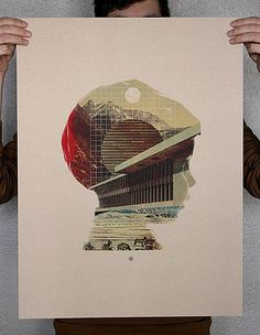 Mark Weaver's stuff is fantastic, has a real futuristic digital vibe but with a vintage mood, especially in the colours. #print #design #graphic