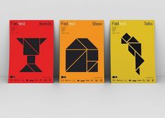 Work: FadFest_posters | Astrid Stavro #geometry #poster
