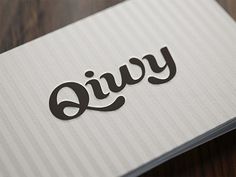 Dribbble - Qiwy cards by Mikael Eidenberg #logotype #branding #typography