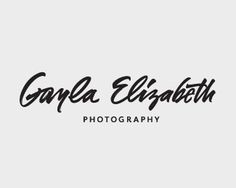Gayla Elizabeth photography #logotype #handwriting #handwritten #logo #typography