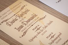 Daria & Ivan Wedding identity and invitations #leo #branding #ivan&daria #design #graphic #vinkovic #identity #wedding