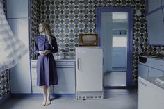 Beautifully Haunting Self-Portraits That Are Filled with Emotion - My Modern Met #interior #pattern #photo #retro #blue #wallpaper