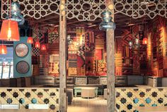 Exotic Oriental Restaurant Decor - #decor, #interior, #restaurant