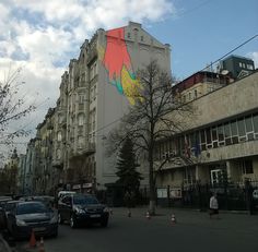 Wheat spikelets on the streets on Kyiv by Maria Umiewska