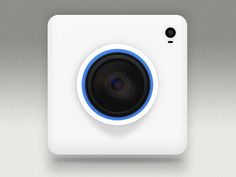 Instagram icon iOS7 #white #instagram #icon #camera #lens #ios7 #blue