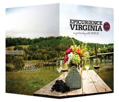 Epicuriance Virginia Wine Festival Folder (Front and Back View) #festival #folders #presentation #wine #virginia #folder