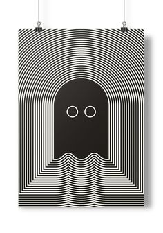 Poster Project #ghost #white #black #illustration #shiver #poster