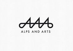 Alps and Arts : Remo Caminada – graphic design #logotype #serif #sans #black #identity #type