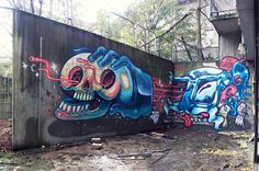 Colour in forgotten places on Behance #graffiti #paint #art #spray #awesome