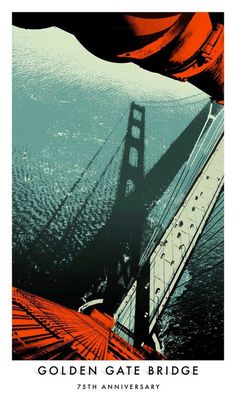 Golden Gate Bridge 75th Anniversary Poster #poster