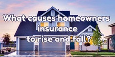 What causes homeowners insurance to rise and fall in price